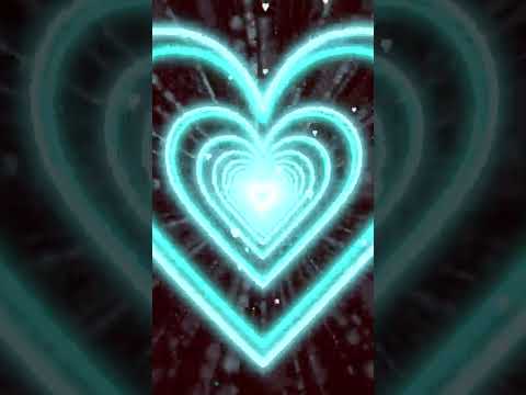 neon light love 💙Blue Heart Tunnel | Animated Background | Wallpaper Heart | Neon Heart Tunnel