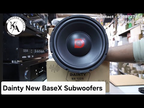 New Dainty Products 6 Inch Midrange and New Model Subwoofers | Full details and Review | Dainty |