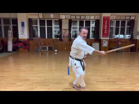 Practicing a segment of Sakugawa Sho #信武舘 #古武道 #karate #shimbukan #okinawa #空手 #kobudo #沖縄