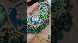 Green kundan set #jew #jewellery #kundanstone #kundanjewelry #kundanwork