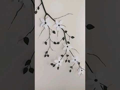 DIY Wall decor using tree branch and Plastic bottle #walldecorationideas #diy #bestoutofwaste