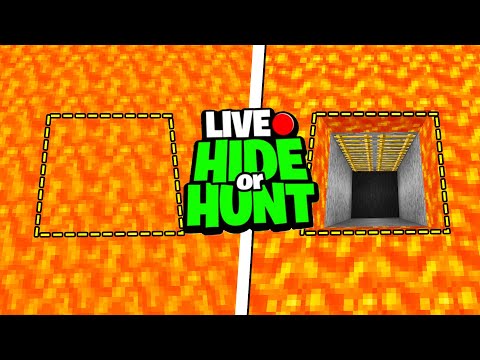 Minecraft Hide Or Hunt, but it's LIVE!