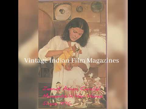 Rare Photos Of Zeenat Aman Relaxing in her Home (1976). #ZeenatAman #vintageIndianFilmMagazines