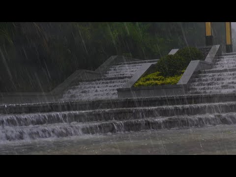 🎵【Heavy Rain Sound】Pure rain sound to help sleep, rain sound for sleeping, white noise ASMR