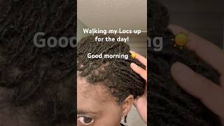 Whew 🌬️ ! Waking these babies up from being tied down all night always feels so good! #sisterlocks