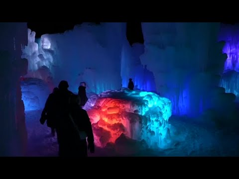 Dazzling Ice Castles draw tourists to New Hampshire and other states