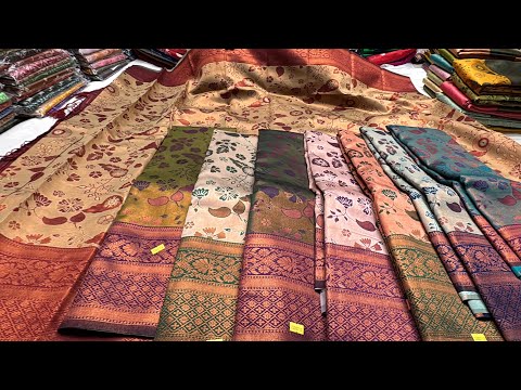 Chickpet Bangalore wholesale silk and fancy saree||single saree courier available