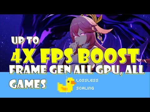 4X Frame Generation for All GPU and Games, Lossless Scaling test!