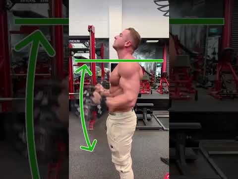 Don’t make the simple mistake of allowing your front deltoids to take over a bicep curl!