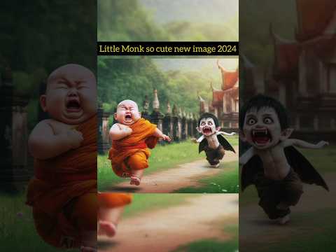 little Monk so cute 🤩🥳#viral #shorts #cutebaby #littlemonk #foryou #trending#Ai #ytshorts