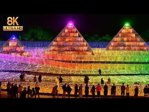 [2023] Nabana no Sato Christmas Illumination, one of Japan's best world of lights - JAPAN in 8K