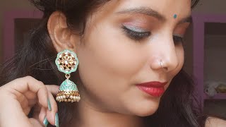 semple and attractive makeup look for saree. #shorts #youtubeshorts #makeup #khushbusharma