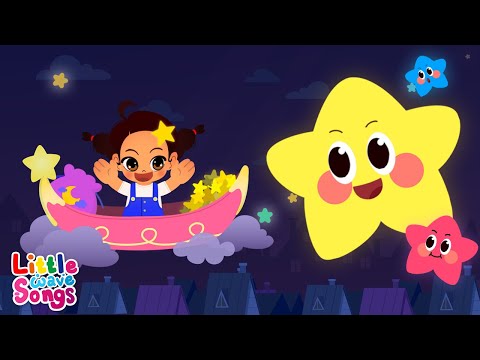 Twinkle Twinkle Little Star | Learn Colors | Nursery Rhymes For Kids | Little Wave Songs - Baby Coco