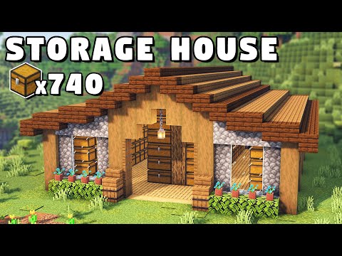 Minecraft Ultimate Storage House Tutorial [How to Build]