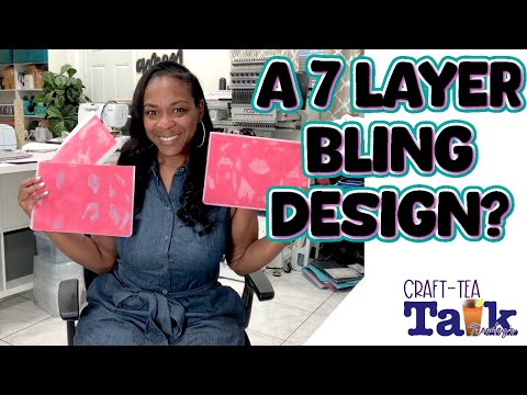 Craft-Tea Talk | How to Press a Multi-Layer Bling Design | Hotfix Rhinestones