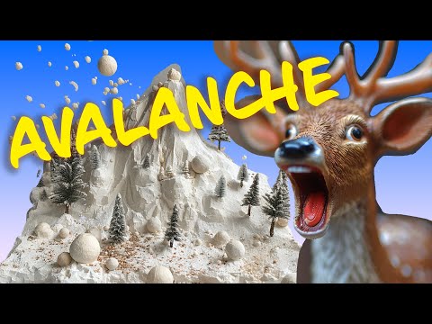 Avalanche = SNOW FLOOD 🏔️ Nature Earth Science