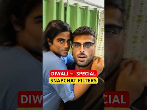 Wife’s REACTION 🤣 On Snapchat Filters #Diwali #YTshorts #Shorts