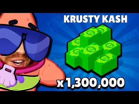 I gemmed over 1.3 Million Krusty Kash in Brawl Stars.. here’s what I unlocked!