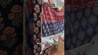 Ajrakh Dress Material | Latest Collection | 9804594021 | Hand Block Printed