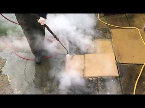 Doff patio steam cleaning & patio black spot removal service