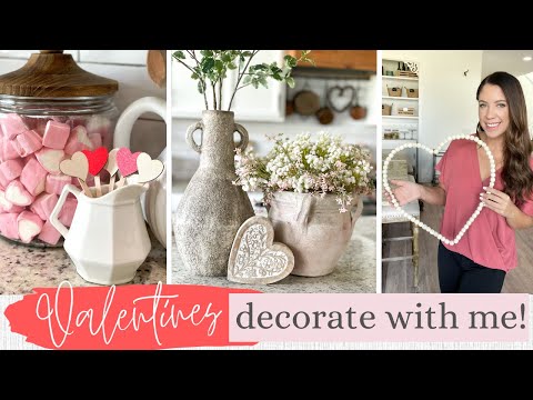 VALENTINES DAY DECORATE WITH ME 💗 VALENTINES DAY DECOR | SIMPLE VALENTINES DAY DECORATING IDEAS