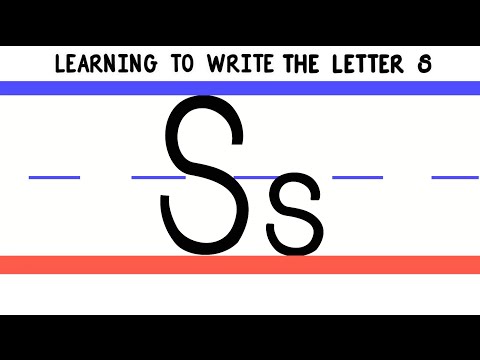 Write the Letter S - ABC Writing for Kids - Alphabet Handwriting by 123ABCtv