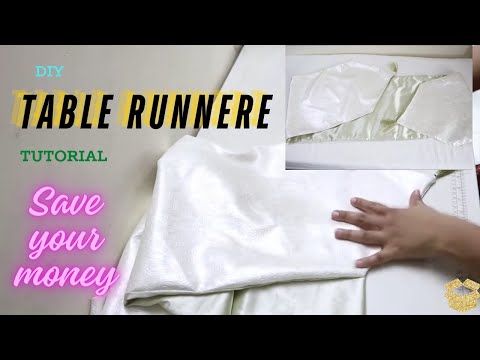 DIY Table runner || designer table runner || table runner tutorial