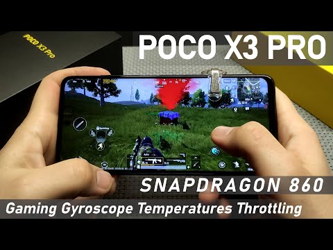 Poco X3 PRO PUBG Test 6/128 ★ Snapdragon 860 PUBG ★ Gaming, Gyroscope, Temperatures, Throttling