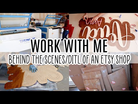 Work On Etsy Orders With Me | Behind The Scenes Of An Etsy Shop