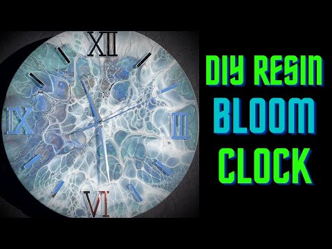 #33- DIY BLOOM CLOCK #youtubetutorial #resinclock