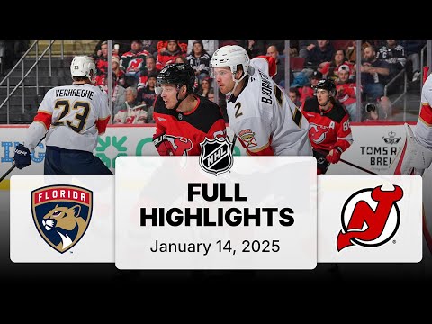 NHL Highlights | Panthers vs. Devils | January 14, 2025