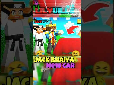 Jack Bhaiya new supercar 😂😅 @AnshuBisht #minecraft #newcar #gamerfleet