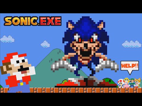 Can Mario Rescue friends from Sonic.Exe Escape? (Mario vs Sonic Exe ANIMATION)