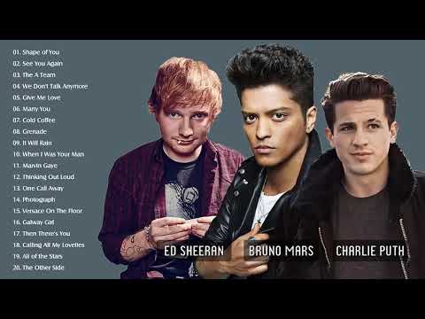 Bruno Mars, Charlie Puth Greatest Hits Full Album - Best Pop Collection Songs 2020