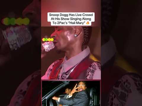 Snoop Dogg has live crowd at his show singing along to 2pac s Hail Mary #trending #shortvideo