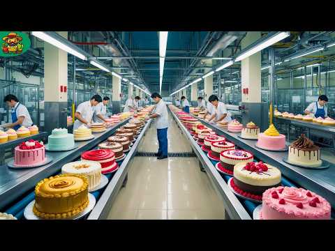 How Millions of Cakes Are Made In Food Processing Factory | Cake Factory Process