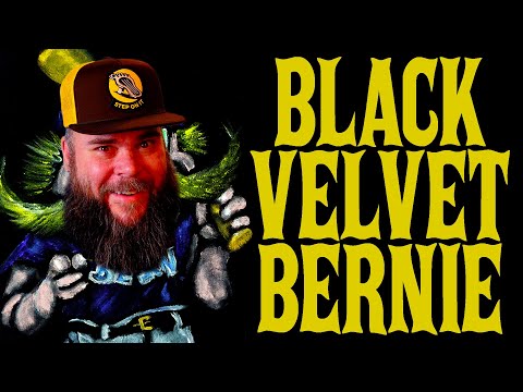 Painting Bernie Brewer MLB Mascot on Black Velvet