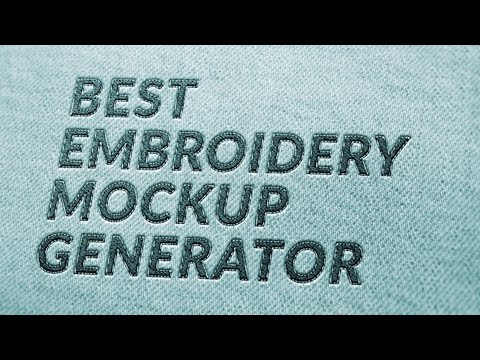 Best Embroidery Mockup Generator | Now Create Embroidered Product Listing Easily | FREE Option