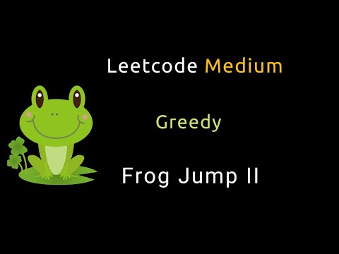 Frog Jump II - Greedy - Leetcode 2498 - Python