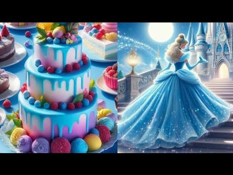 Let's see your beautiful princess dreamy🫰💞 gawn with delicious cake | same colour #trending #video