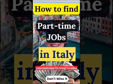 Part time jobs in italy #shorts #india #studyinitaly #jobinabroad #parttimejobsforstudents #italy