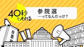 【40秒でわかる】参院選ってそもそも何？ 決め方・投票方法…ざっくり解説