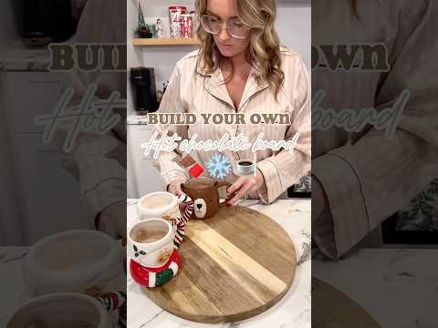 Build your own hot chocolate board 🍫☕️!! #christmastreats #christmassnacks #hotchocolatebar