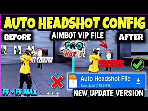 Free Fire Auto Headshot Config File🎯🌠 Macro Aimbot + No Recoil Regedit ‼️ Antiban VIP Script 👽