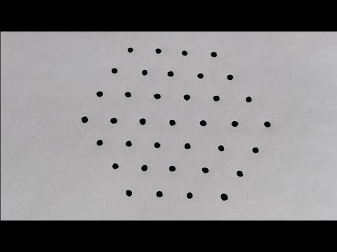 7×4 middle dots rangoli || 7 చుక్కలు మధ్య చుక్క 4 వచ్చే వరకు