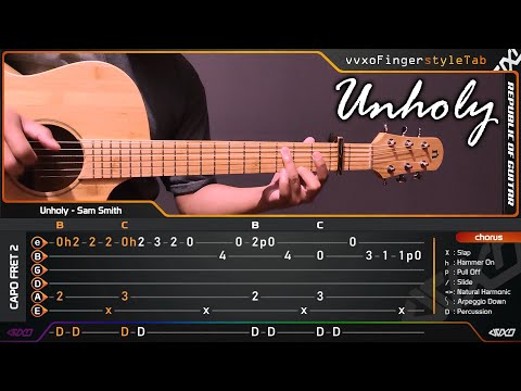 Unholy (Fingerstyle Guitar Cover) Sam Smith ft. Kim Petras