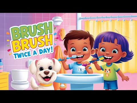 Brush Brush Twice a Day! | Fun Toothbrushing Song for Kids & Toddlers 🚿🦷