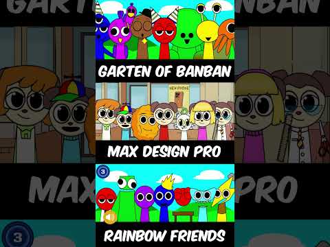 Incredibox Sprunki - Garten of Banban Vs MaxDesignPro Vs Rainlow Friends #incredibox #sprunki