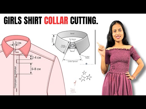 Shirt Collar cutting. #shirtcollar