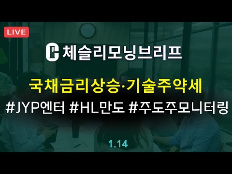 [체슬리모닝브리프] 국채금리 상승. 기술주 약세. 주도주 모니터링 [25/01/14]